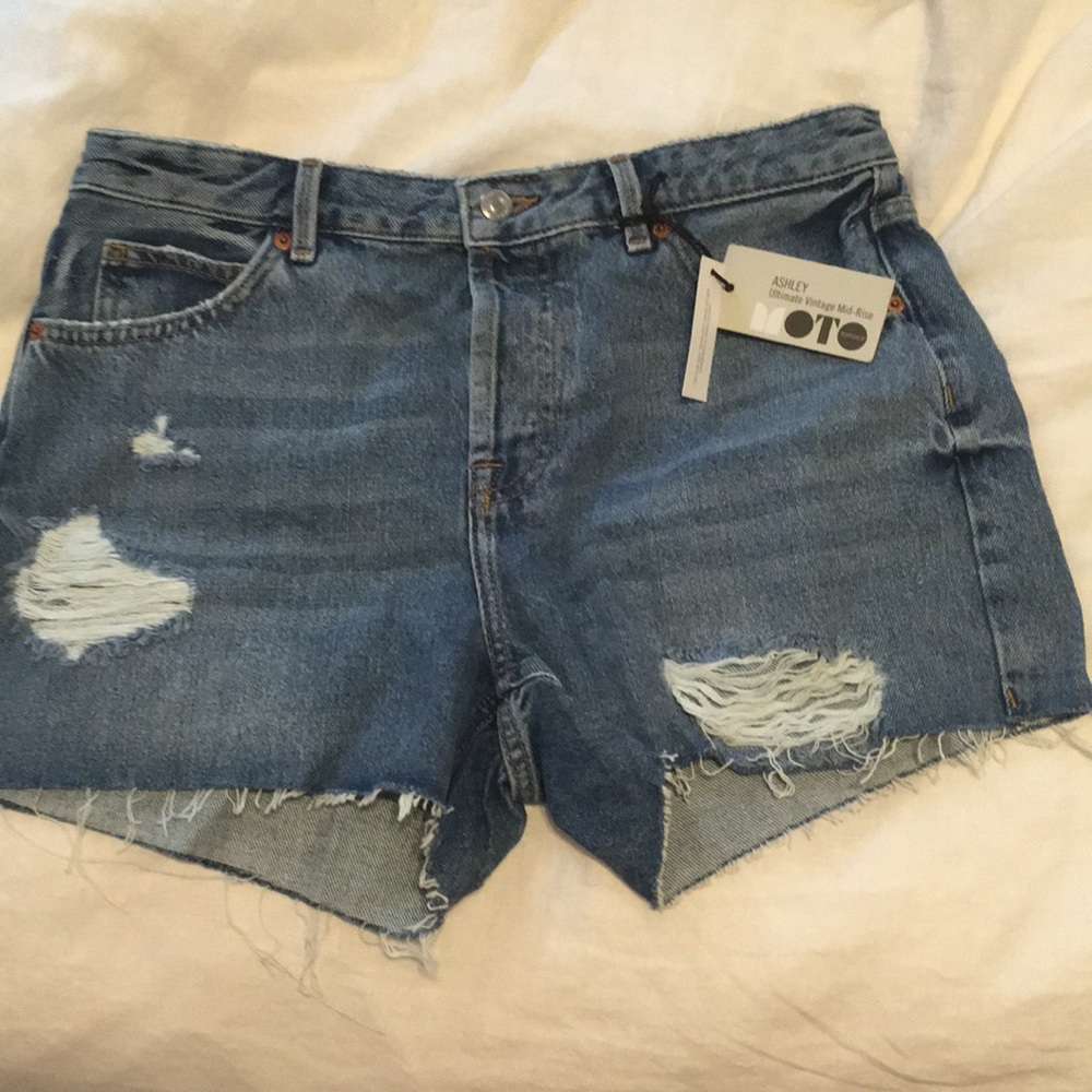 Top shop Ashley Jean shorts